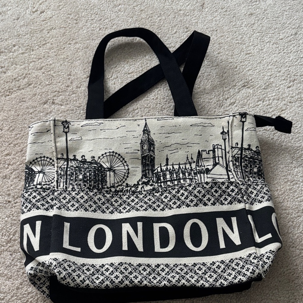 London Skyline Canvas Tote Bag